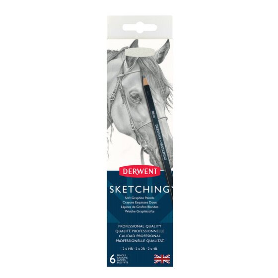 Derwent Sketching Pencil Tin 6