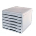 Metro 3439 Desktop Filing Drawers B4 6D Grey