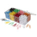 Marbig Paper Clips Assorted Colours B Vinyl Coated Box 800 Assorted