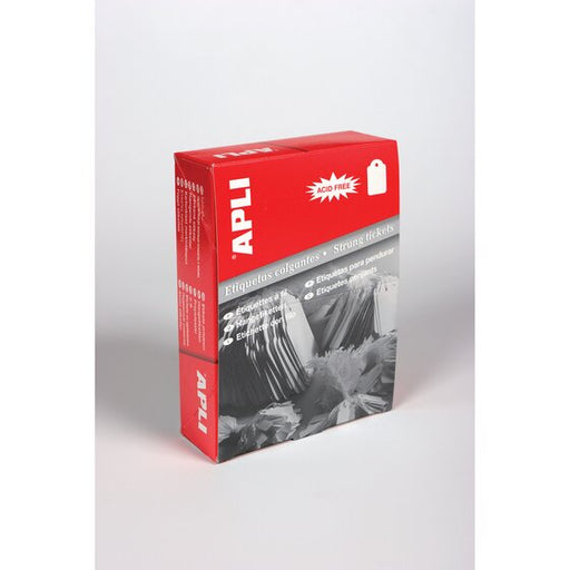 Apli Handwriting Strung Tickets 00391 28X43MM Box 500