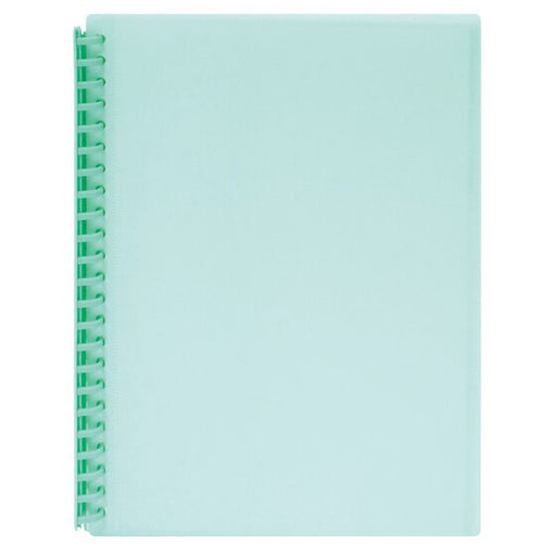 Marbig Clearview Refillable Display Book 20 Pocket Pastel Green