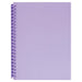 Marbig Clearview Refillable Display Book 20 Pocket Pastel Purple