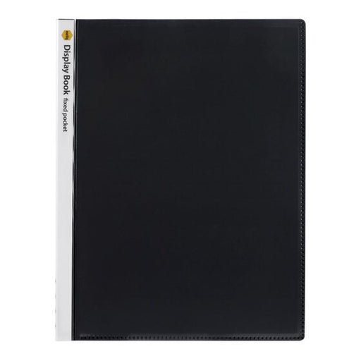Marbig Display Book W/INSERT Cover Non-refillable 40 Pages Black