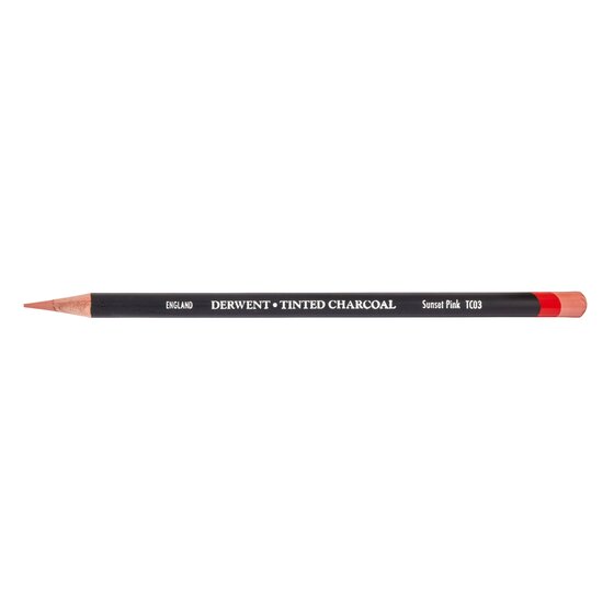 Derwent Tinted Charcoal Pencil Sunset Pink TC03