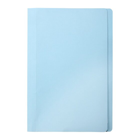 Marbig Manilla Folders Foolscap L/BLUE BOX100
