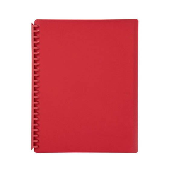 Marbig Refillable Display Book 20 Pocket Red