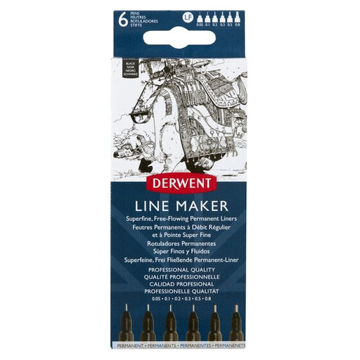 Derwent Line Maker Fineliner Black PK6