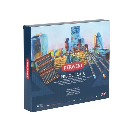 Derwent Procolour Pencil Wooden Box 48