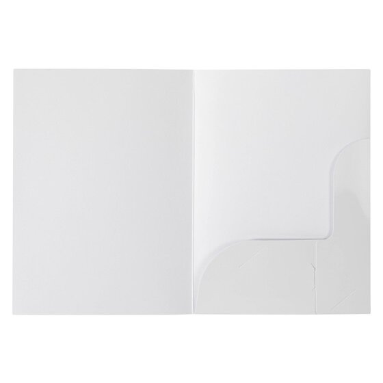 Marbig Professional Presentation Folders A5 Gloss White PACK10