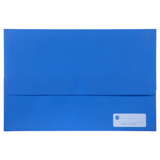 Marbig Polypick Foolscap Document Wallet Blue