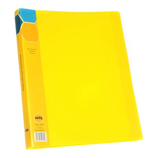 Marbig Display Book A4 40PG Yellow