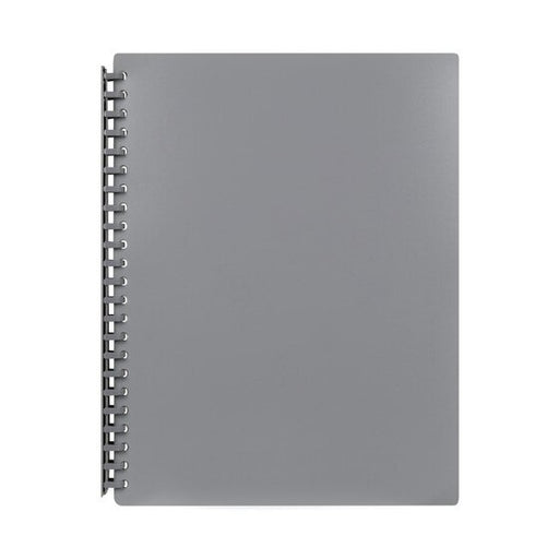 Marbig Refillable Display Book 20 Pocket Grey