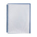 Marbig Refillable Display Book 20 Pocket CLEAR/BLUE