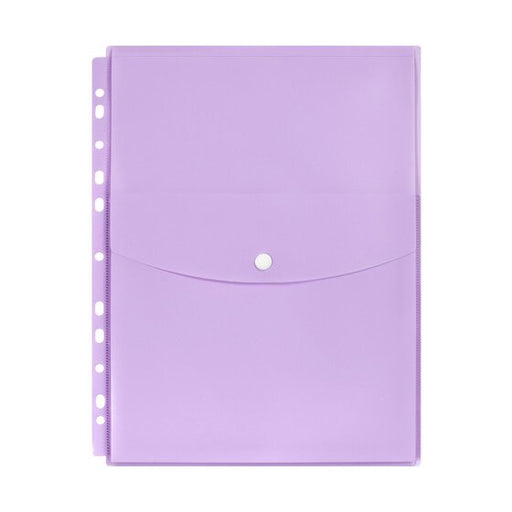 Marbig Binder Wallet A4 Top Open Pastel Purple