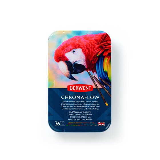 Derwent Chromaflow Pencils Tin 36