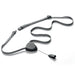 Durable Textile Lanyard Flex Badge Black Pack 1