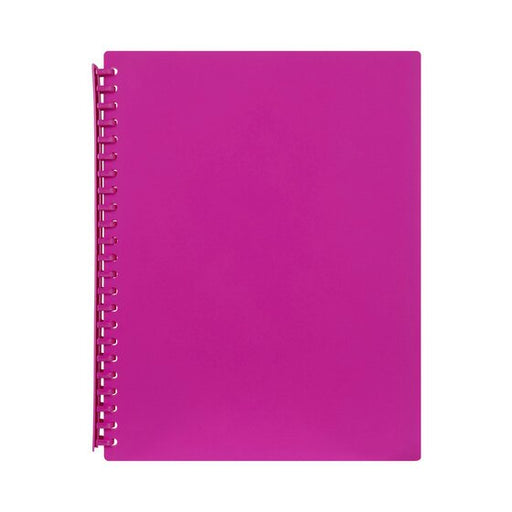 Marbig Refillable Display Book 20 Pocket Pink