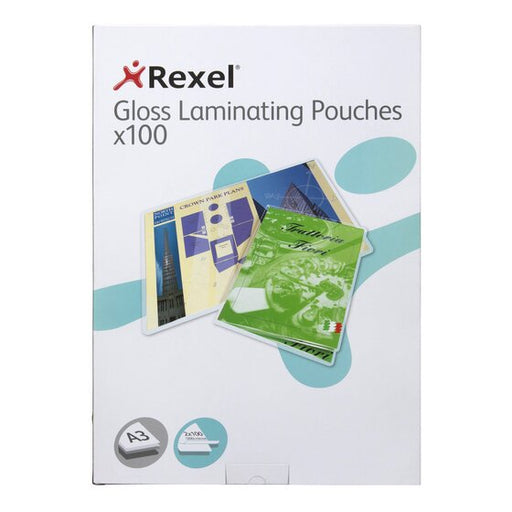 Rexel Laminating Pouch A3 100 Micron Pack 100
