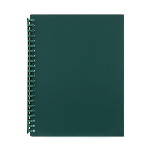 Marbig Refillable Display Book 20 Pocket Dark Green