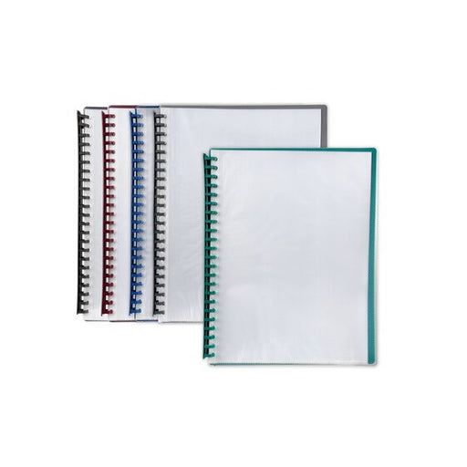 Marbig Refillable Display Book 20 Pocket CLEAR/ASSORTED
