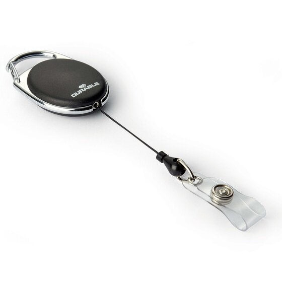 Durable Name Badge Reel Style 80CM Black Pack 1