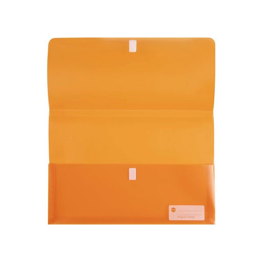 Marbig Polypick Foolscap Document Wallet Orange