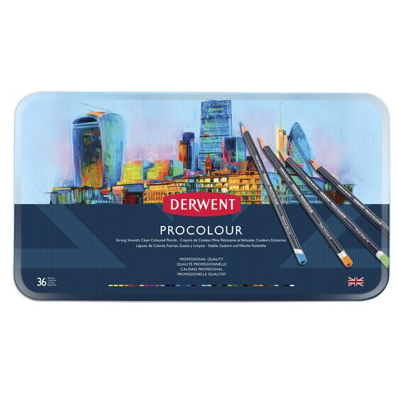 Derwent Procolour Pencil Tin 36