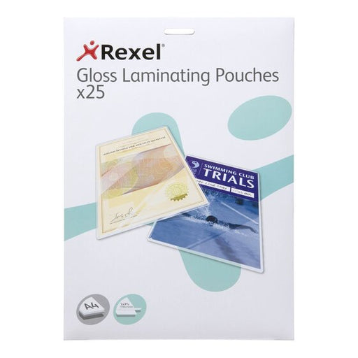 Rexel Laminating Pouch A4 75 Micron Pack 25