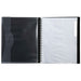 Marbig Professional Refillable Display Book 20 Pocket Black with Wallet