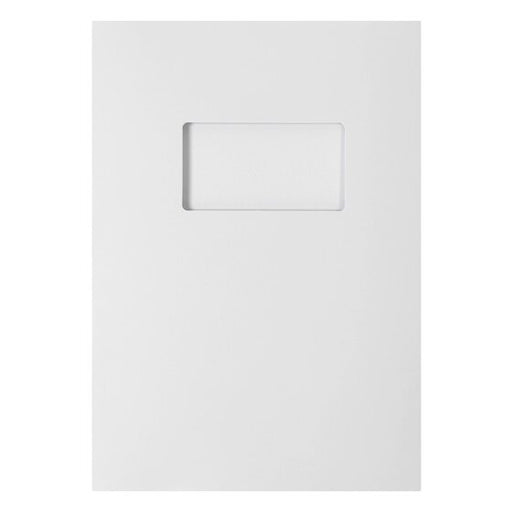 Marbig Professional Presentation Folders A4 Gloss Window White PACK10