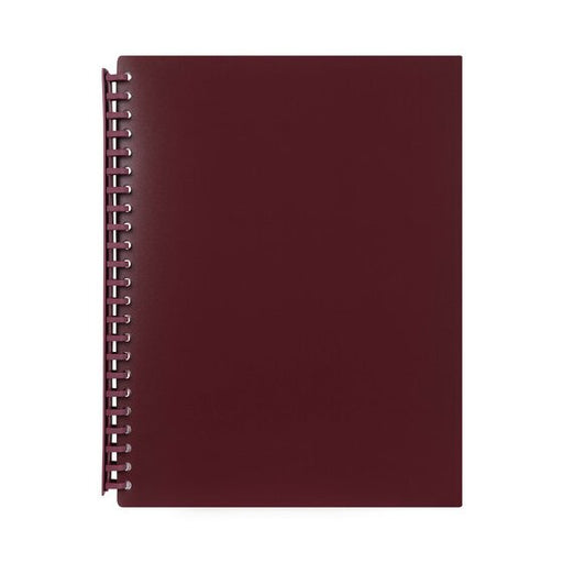 Marbig Refillable Display Book 20 Pocket Maroon