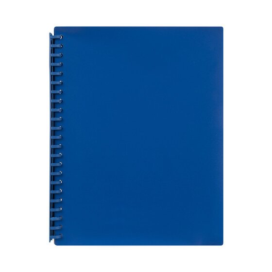 Marbig Refillable Display Book 20 Pocket Blue