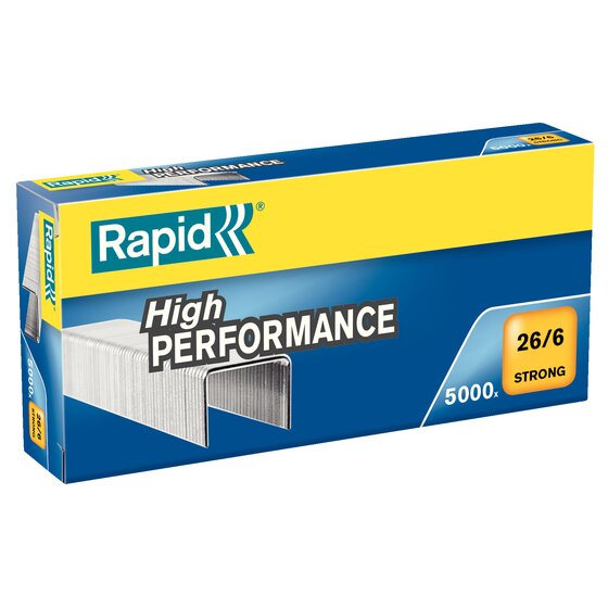 Rapid Staples 26/6MM Box 5000 Strong