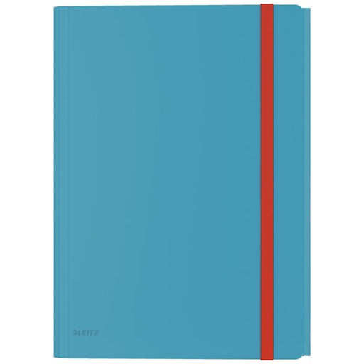 Leitz Cosy 3 Flap Folder with Pocket PP A4 Blue