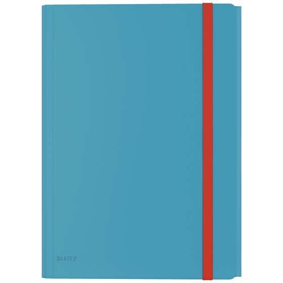Leitz Cosy 3 Flap Folder with Pocket PP A4 Blue