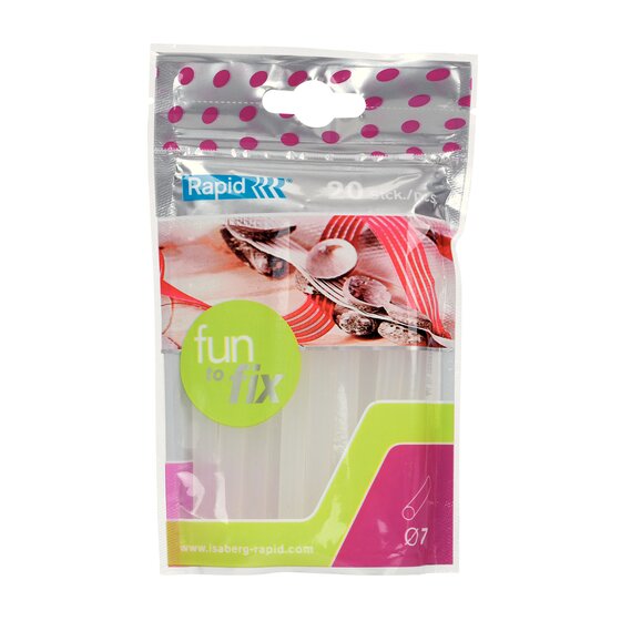 Rapid Glue Gun Sticks 7MM FUN2FIX Pack 20