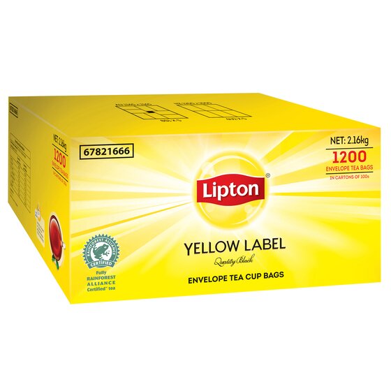 Lipton Yellow Label Tea Bags Envelope 1200 Pack