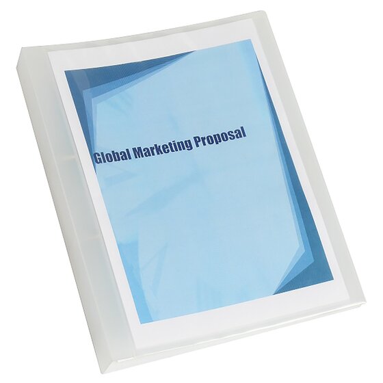 Marbig Clearview Insert Binder with Pocket A4 25MM 2D Clear