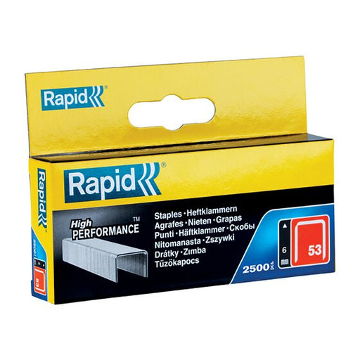 Rapid Tools Staples 53/6MM Box 2500