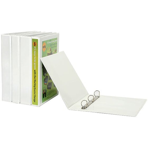 Marbig Clearview Insert Binder A4 50MM 4D White