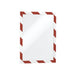 Durable Duraframe Security Self-adhesive A4 RED/WHT Pack 2