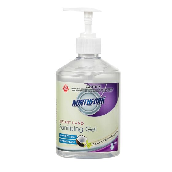 Northfork Instant Hand Sanitising Gel Coconut and 500ML