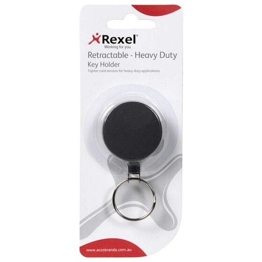 Rexel Id Retractable Metal Key Holder Nylon Cord (hangsell)