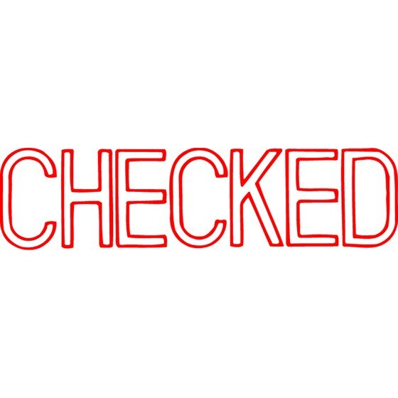 Xstamper Cx-bn 1038 Checked Red