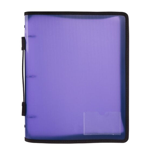 Marbig Zipper Binder with Handle 25MM 3O Purple