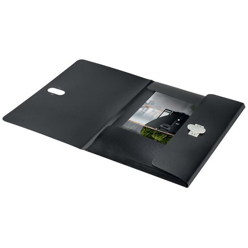 Leitz Recycle 3 Flap Folder PP A4 Black