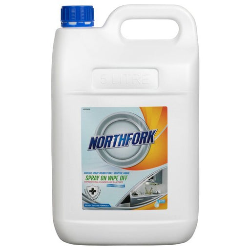 Northfork Surface Spray Disinfectant Hospital Grade Spray on Wipe Off 5L