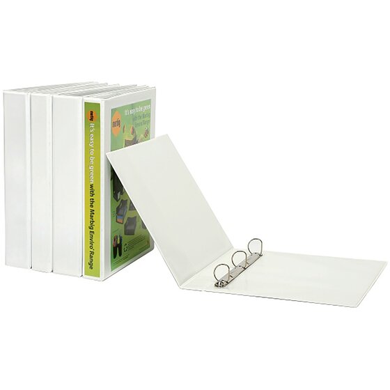 Marbig Clearview Insert Binder A4 19MM 4D White