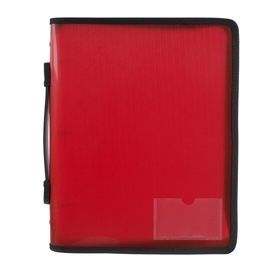Marbig Zipper Binder with Handle 25MM 3O Red