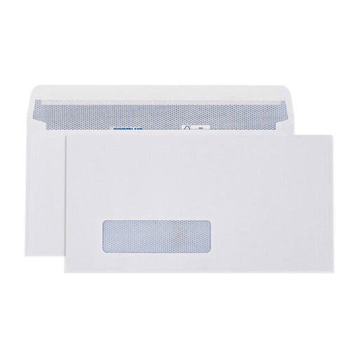 Cumberland Window Envelope 90GSM Dlx 120X235MM White BOX500